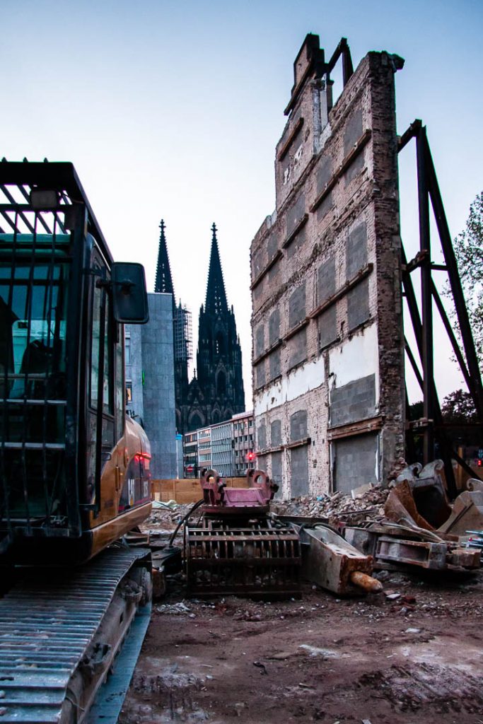 Cologne Cathedral in the background of construction works / © Foto: Georg Berg