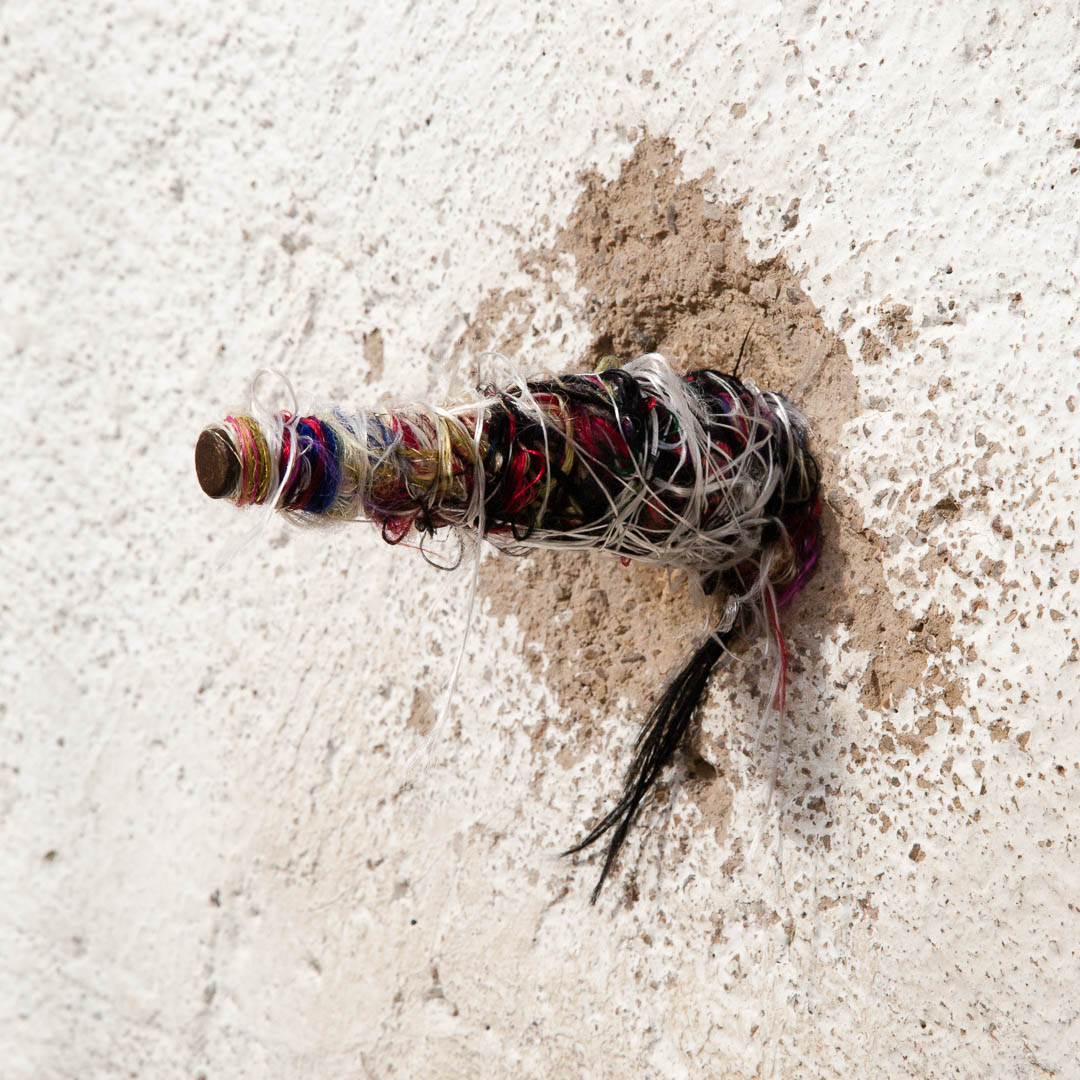 Nail in wall, which is used in Fès, Morocco, for spinning yarn / © Foto: Georg Berg